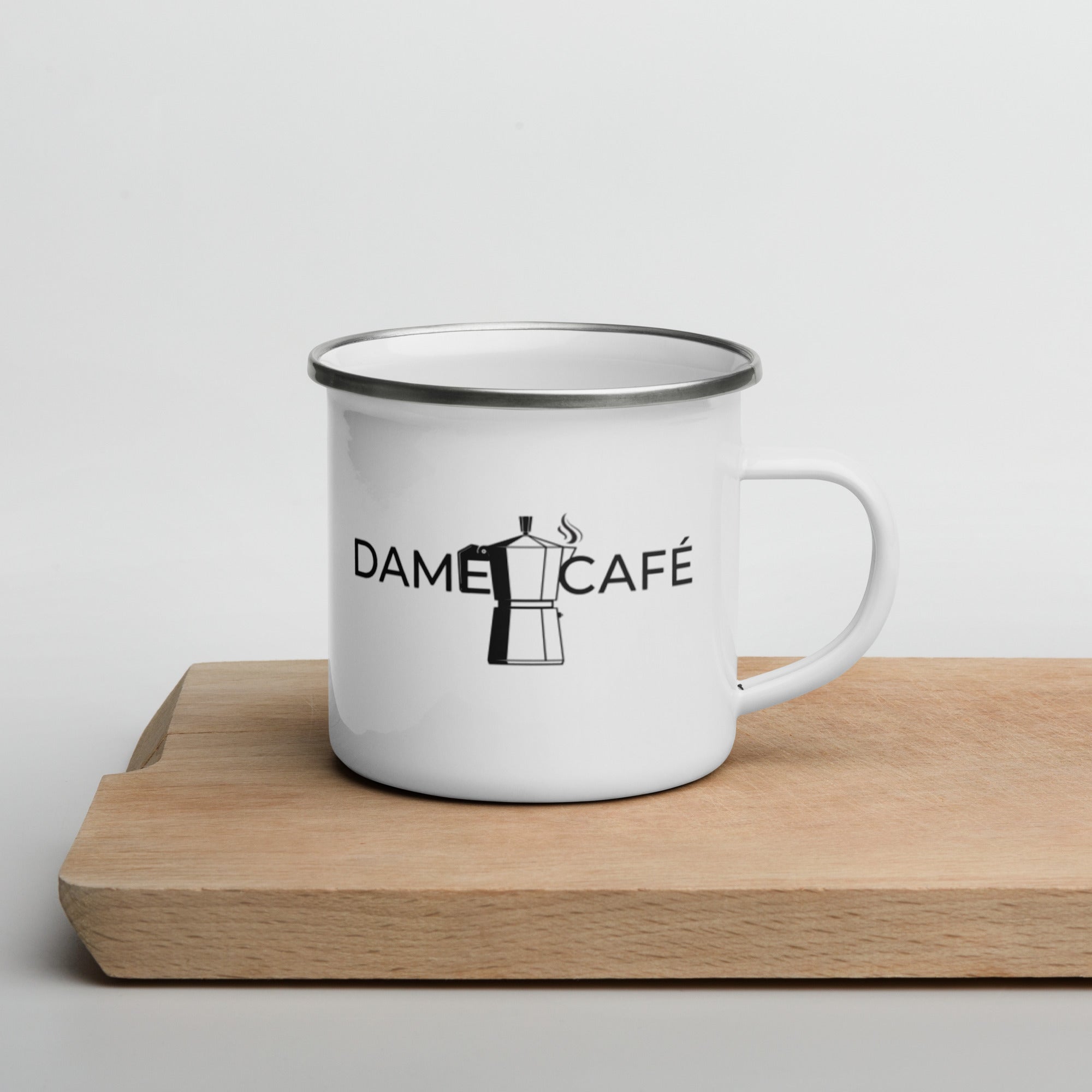 Dame Café Enamel Mug